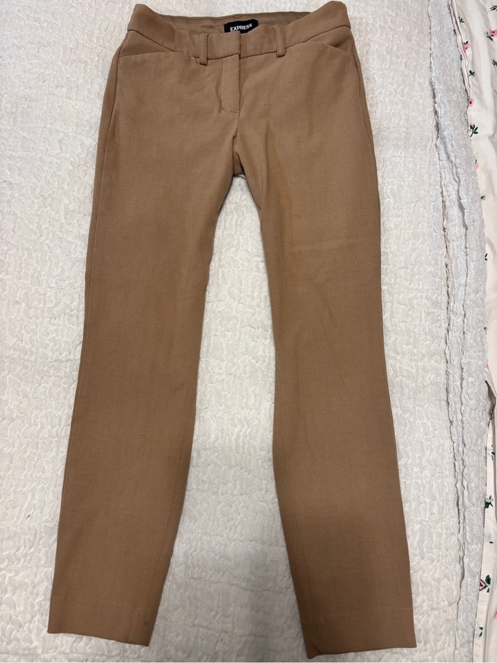 Express Slim Dress Pants in Camel